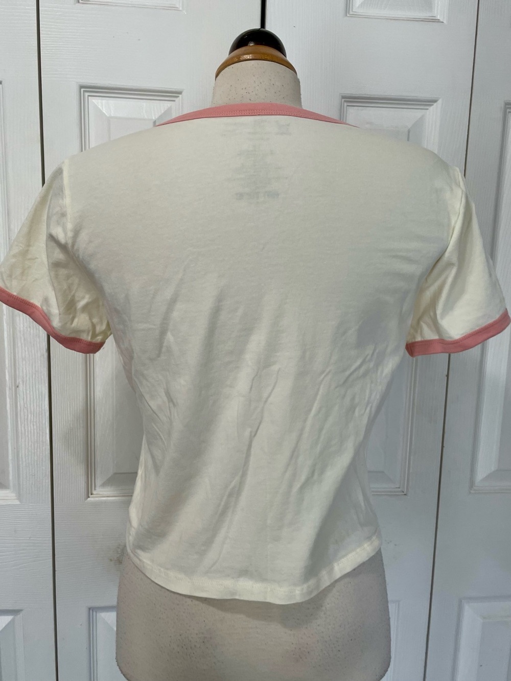 Hot Topic Cream and Pink Sanrio Character Ringer Tee - Picture 2 of 4